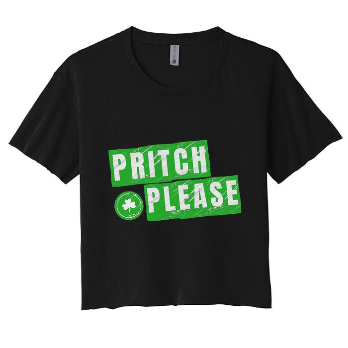 Pritch Please Women's Crop Top Tee