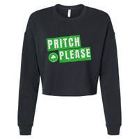 Pritch Please Cropped Pullover Crew
