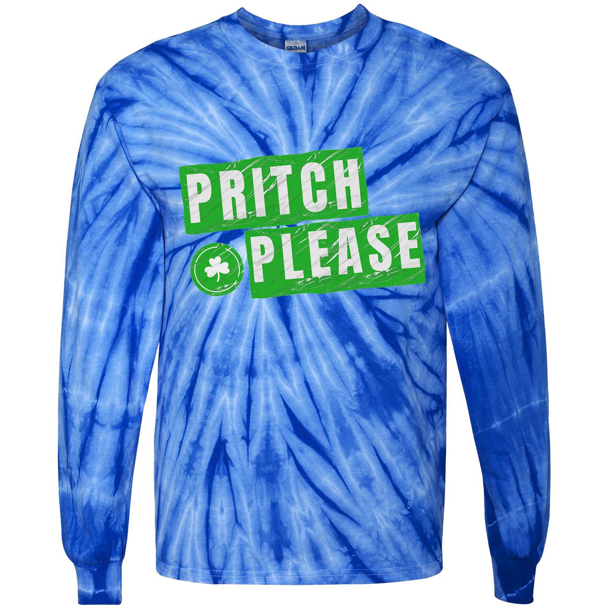 Pritch Please Tie-Dye Long Sleeve Shirt