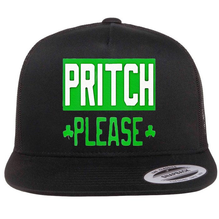 Pritch Please Flat Bill Trucker Hat