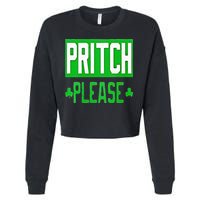 Pritch Please Cropped Pullover Crew