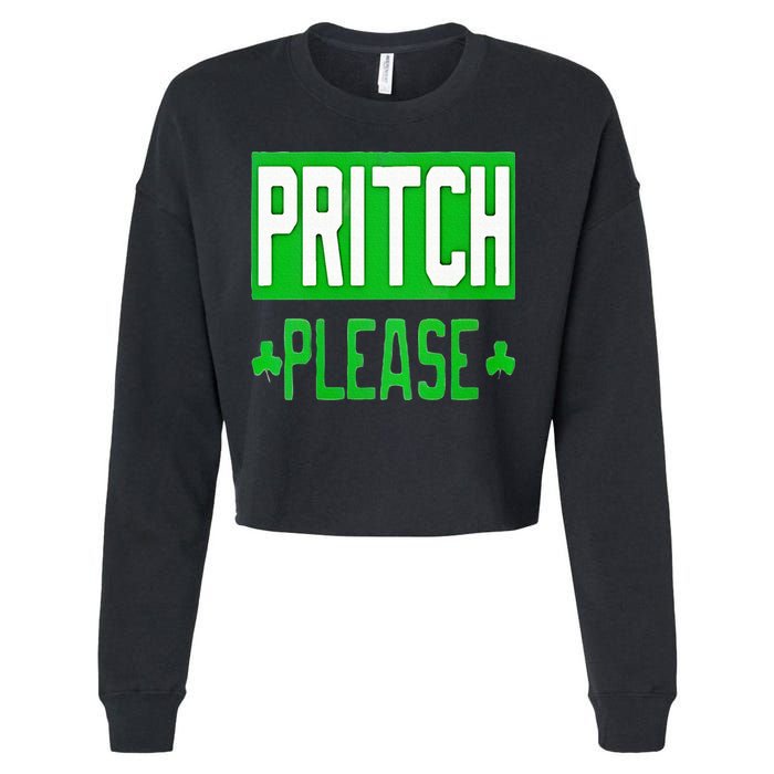 Pritch Please Cropped Pullover Crew
