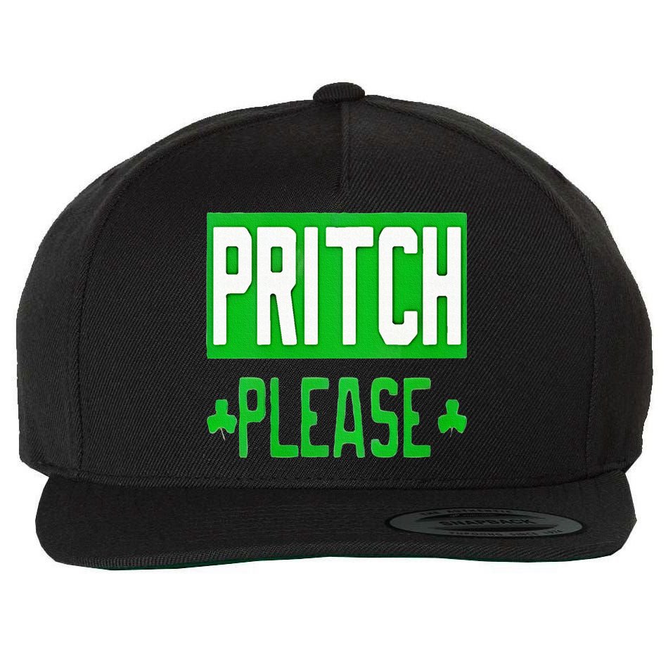 Pritch Please Wool Snapback Cap