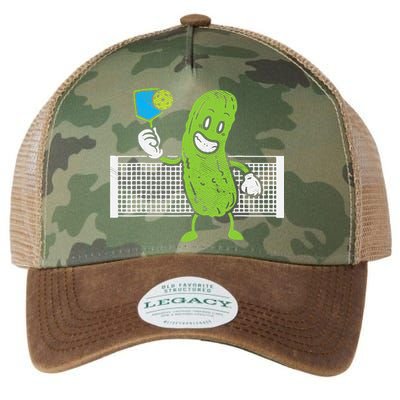 Pickle Playing Pickleball Funny Paddleball Gift Legacy Tie Dye Trucker Hat