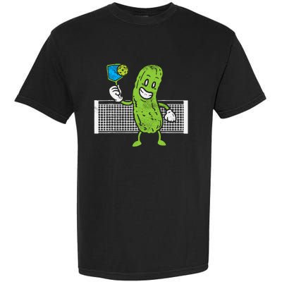 Pickle Playing Pickleball Funny Paddleball Gift Garment-Dyed Heavyweight T-Shirt