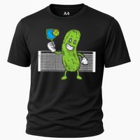 Pickle Playing Pickleball Funny Paddleball Gift Cooling Performance Crew T-Shirt