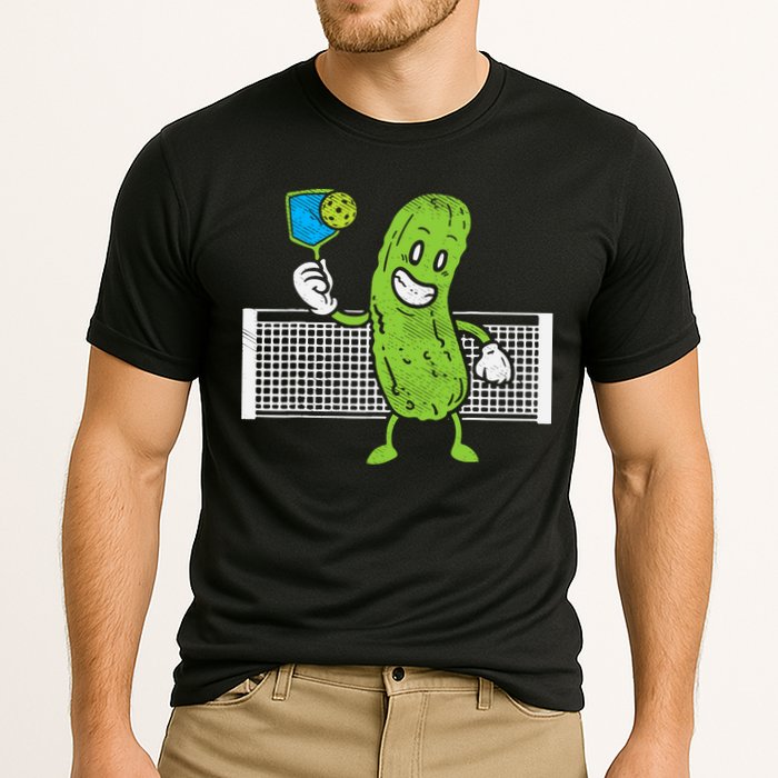 Pickle Playing Pickleball Funny Paddleball Gift Cooling Performance Crew T-Shirt