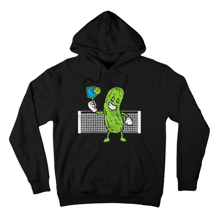 Pickle Playing Pickleball Funny Paddleball Gift Hoodie