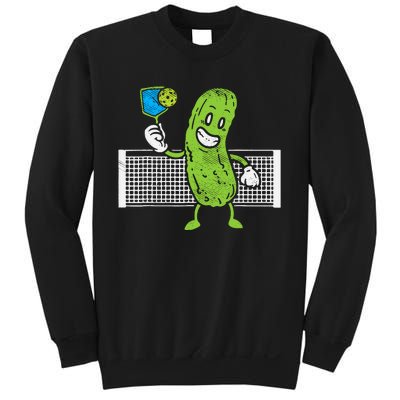 Pickle Playing Pickleball Funny Paddleball Gift Sweatshirt