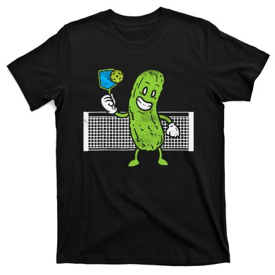 Pickle Playing Pickleball Funny Paddleball Gift T-Shirt