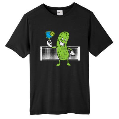 Pickle Playing Pickleball Funny Paddleball Gift Tall Fusion ChromaSoft Performance T-Shirt