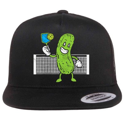 Pickle Playing Pickleball Funny Paddleball Gift Flatbill Hat