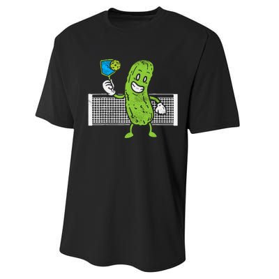 Pickle Playing Pickleball Funny Paddleball Gift Performance Sprint T-Shirt