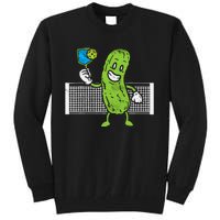 Pickle Playing Pickleball Funny Paddleball Gift Tall Sweatshirt