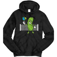 Pickle Playing Pickleball Funny Paddleball Gift Tie Dye Hoodie