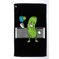 Pickle Playing Pickleball Funny Paddleball Gift Golf Towel
