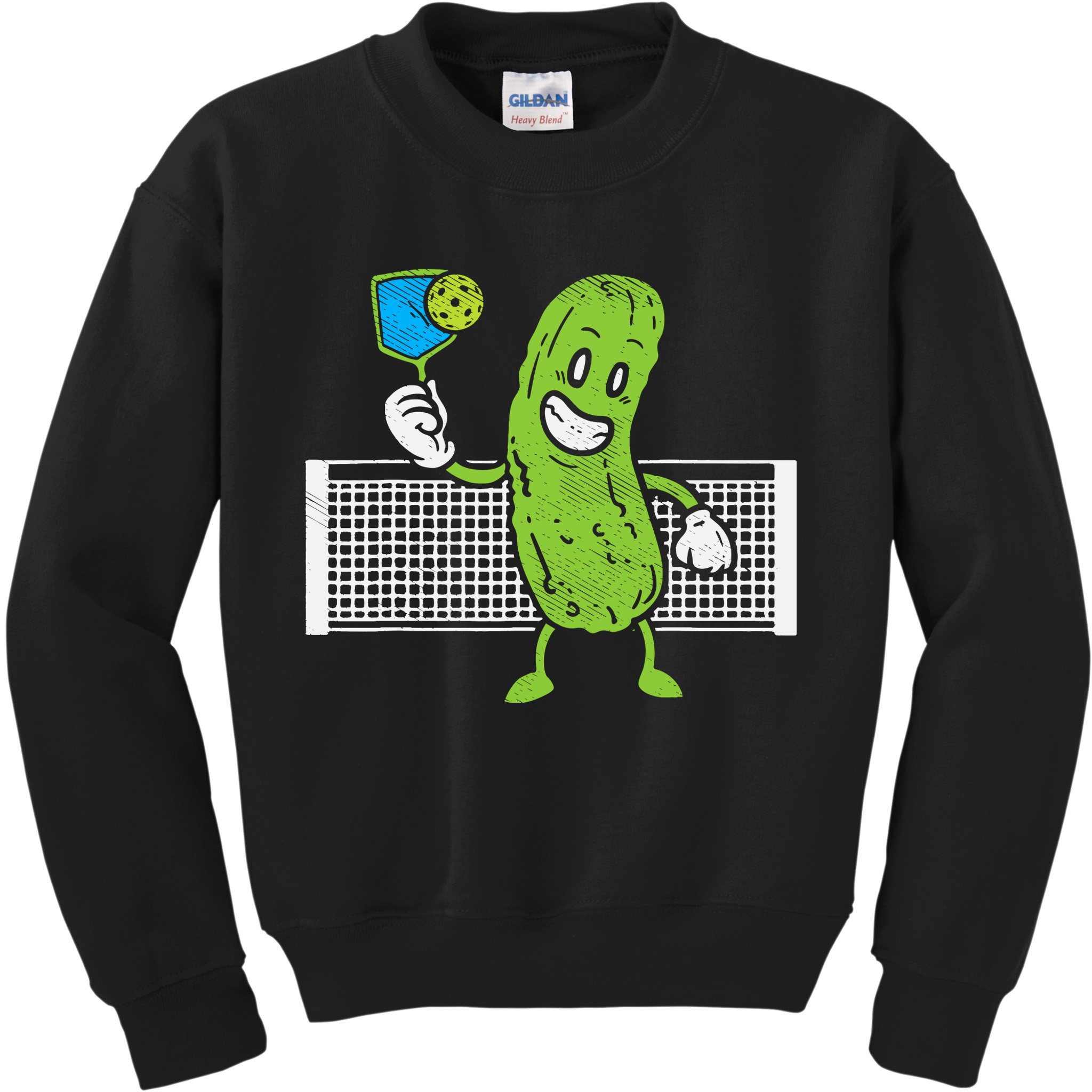 Pickle Playing Pickleball Funny Paddleball Gift Kids Sweatshirt