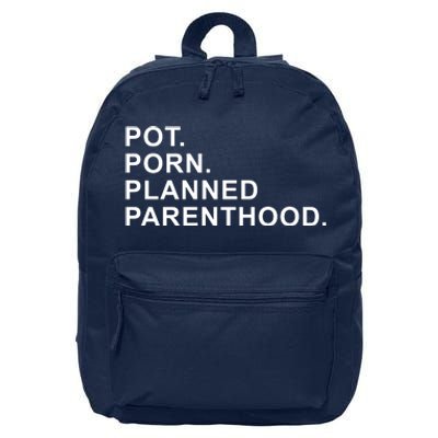 Pot Porn Planned Parenthood 16 in Basic Backpack