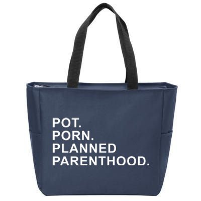 Pot Porn Planned Parenthood Zip Tote Bag