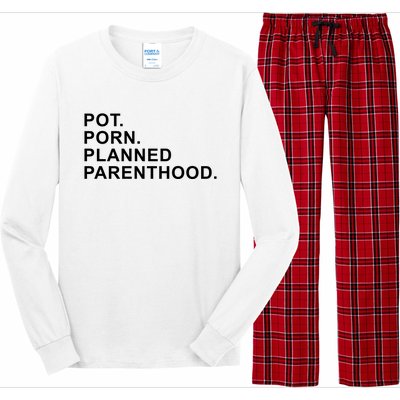 Pot Porn Planned Parenthood Long Sleeve Pajama Set