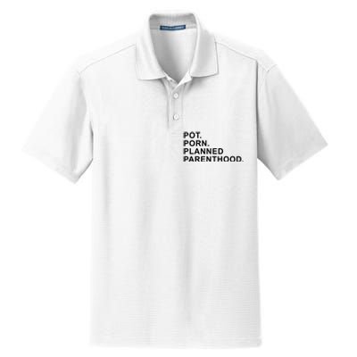 Pot Porn Planned Parenthood Dry Zone Grid Polo