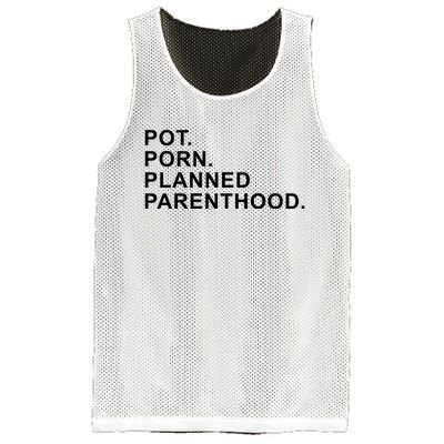 Pot Porn Planned Parenthood Mesh Reversible Basketball Jersey Tank