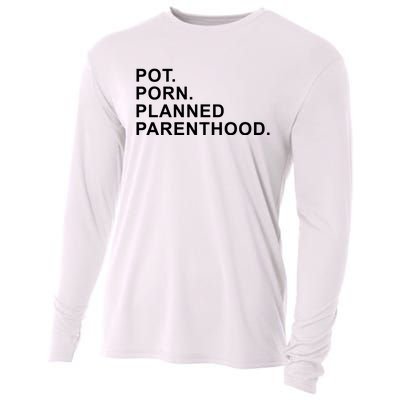 Pot Porn Planned Parenthood Cooling Performance Long Sleeve Crew