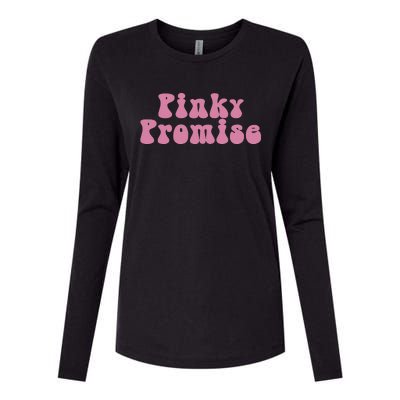 Pinky Promise Pinky Swear Womens Cotton Relaxed Long Sleeve T-Shirt