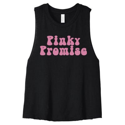 Pinky Promise Pinky Swear Women's Racerback Cropped Tank