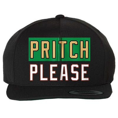 Pritch Please Wool Snapback Cap