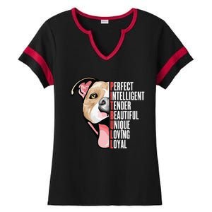 Pitbull Proud Pitbull Owners Ladies Halftime Notch Neck Tee