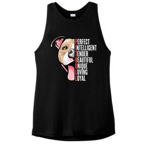 Pitbull Proud Pitbull Owners Ladies PosiCharge Tri-Blend Wicking Tank