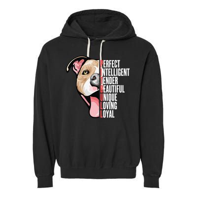 Pitbull Proud Pitbull Owners Garment-Dyed Fleece Hoodie