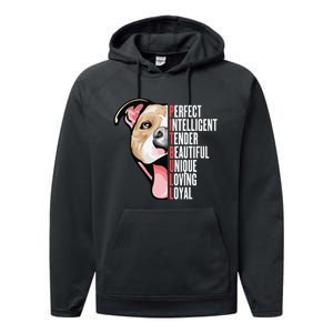 Pitbull Proud Pitbull Owners Performance Fleece Hoodie