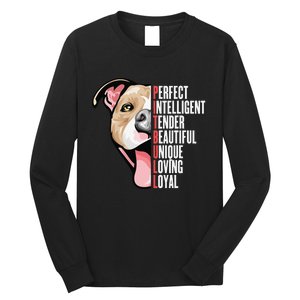 Pitbull Proud Pitbull Owners Long Sleeve Shirt