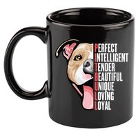 Pitbull Proud Pitbull Owners 11oz C Handle Ceramic Mug