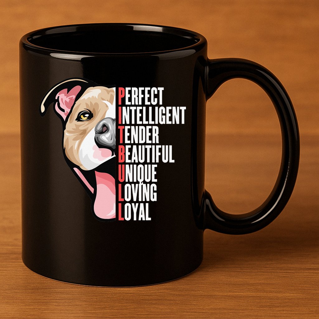 Pitbull Proud Pitbull Owners 11oz C Handle Ceramic Mug