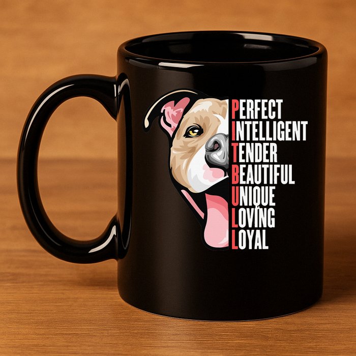 Pitbull Proud Pitbull Owners 11oz C Handle Ceramic Mug