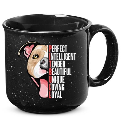 Pitbull Proud Pitbull Owners 15oz Campfire Ceramic Mug