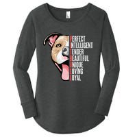 Pitbull Proud Pitbull Owners Women's Perfect Tri Tunic Long Sleeve Shirt