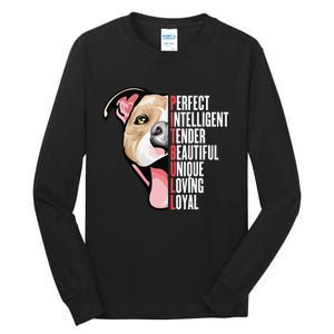 Pitbull Proud Pitbull Owners Tall Long Sleeve T-Shirt