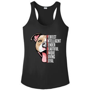 Pitbull Proud Pitbull Owners Ladies PosiCharge Competitor Racerback Tank