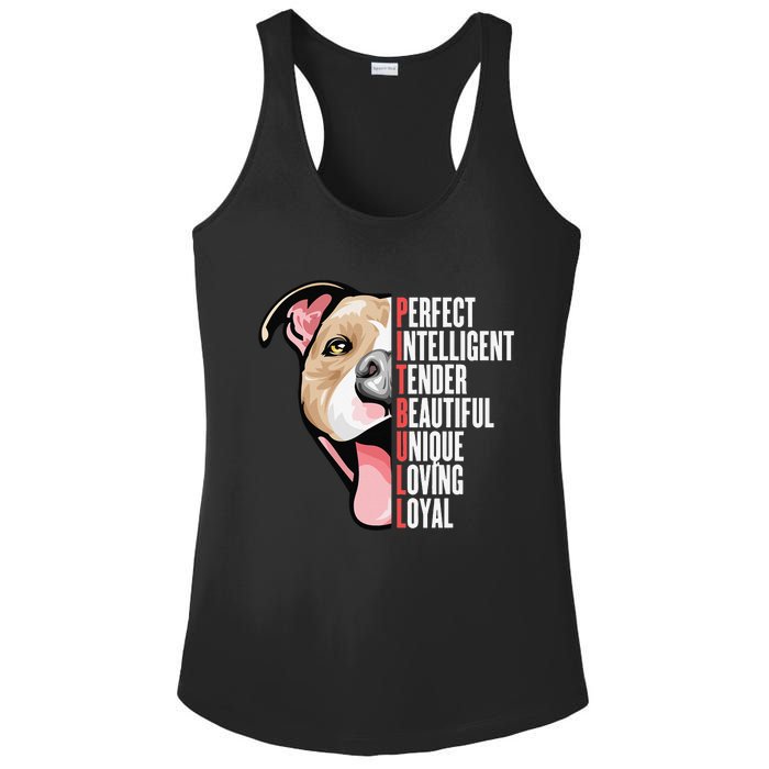 Pitbull Proud Pitbull Owners Ladies PosiCharge Competitor Racerback Tank