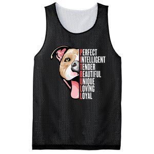 Pitbull Proud Pitbull Owners Mesh Reversible Basketball Jersey Tank