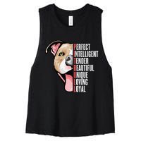 Pitbull Proud Pitbull Owners Women's Racerback Cropped Tank