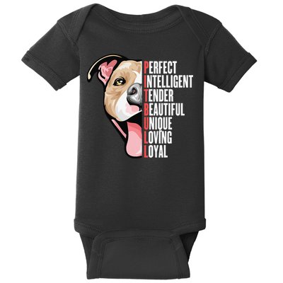 Pitbull Proud Pitbull Owners Baby Bodysuit