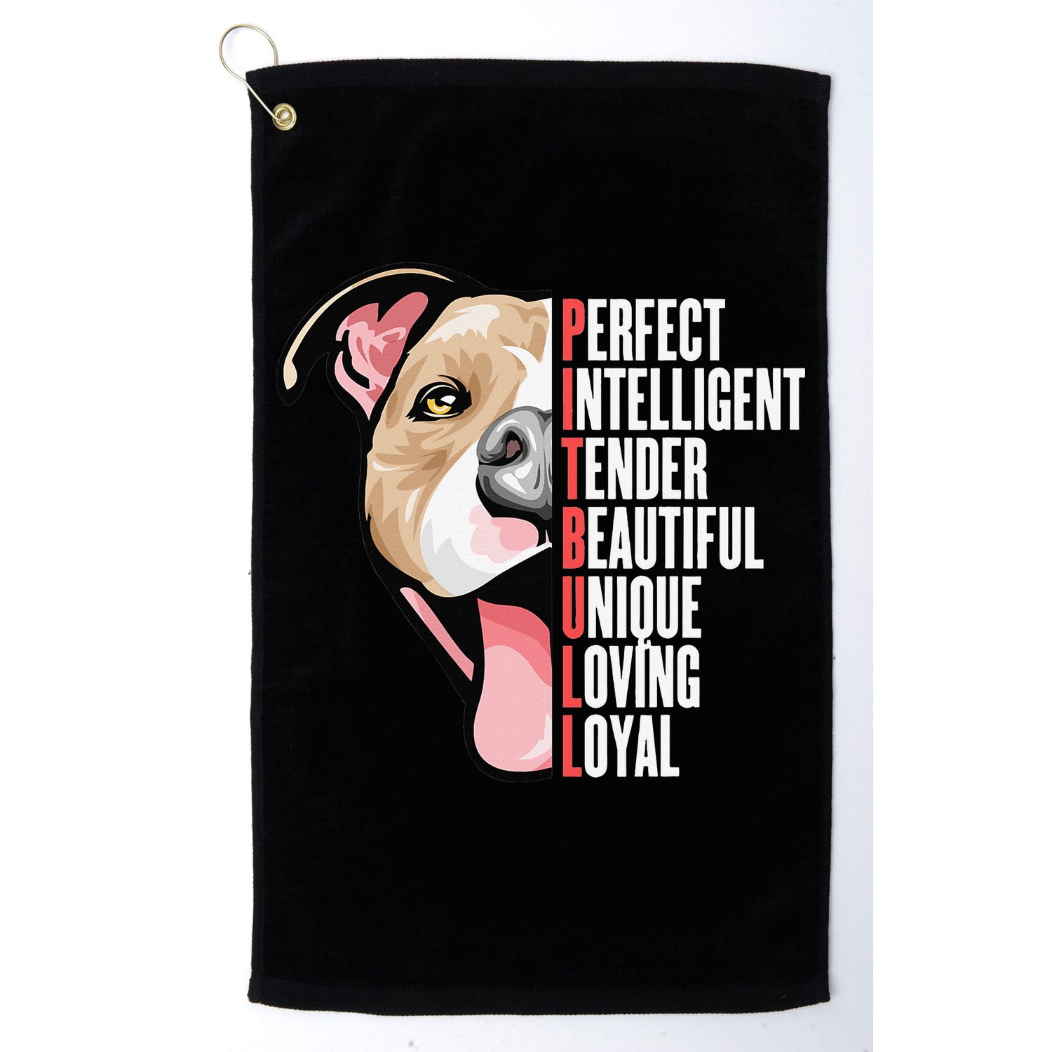 Pitbull Proud Pitbull Owners Golf Towel