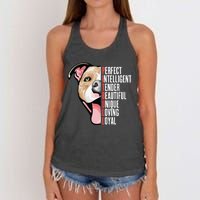 Pitbull Proud Pitbull Owners Women's Knotted Racerback Tank