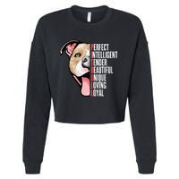 Pitbull Proud Pitbull Owners Cropped Pullover Crew