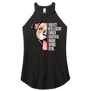 Pitbull Proud Pitbull Owners Women's Perfect Tri Rocker Tank